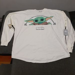 Disney Star Wars Shirt XL The Mandalorian Baby Yoda Spirit Jersey The Bounty